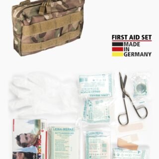 Mil-Tec 25-Piece First Aid Kit, Multitarn, New Condition 16025349