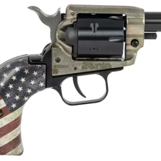 Heritage Barkeep .22 LR Revolver BK22CH2USFLAG, US Flag Grips, Case Hardened Frame Finish 6rd 2"