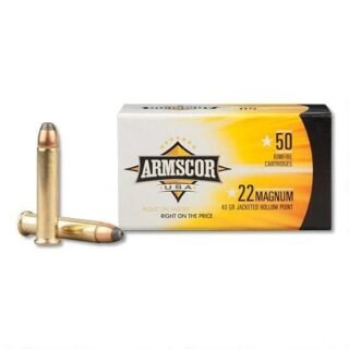 Armscor .22 WMR 40 Grain JHP, 50 Rounds FAC22M-1N
