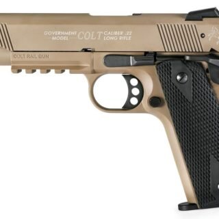 Colt Government 1911 A1 Rail Gun .22 LR 12rd 5" Pistol, Flat Dark Earth 5170310