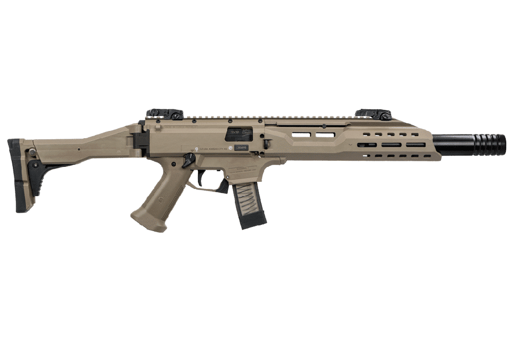 CZ Scorpion EVO 3 S1 FDE Carbine w/Faux Suppressor 9mm Rifle 16.2" 20+1 8543