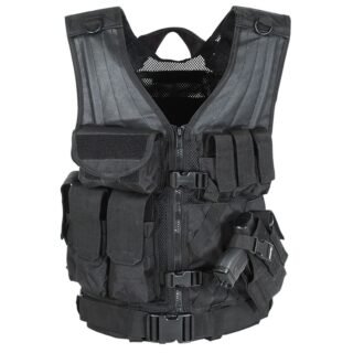Mil-Tec USMC Combat Vest, Black 10720002