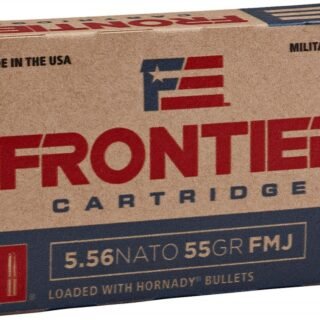 Hornady Frontier 5.56 NATO 55 Grain FMJ, 500 Round Case FR200