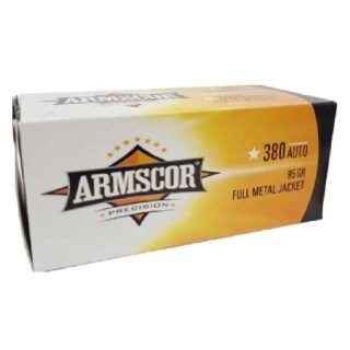 Armscor Precision .380 ACP 95GR FMJ Ammunition 100RD 50315