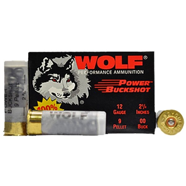 Wolf 12 Gauge 2-3/4" 9-Pellet, 15 Rounds WOL1200B120-8
