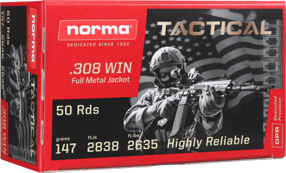 Norma Tactical .308 Win 147gr 50 Round 2422027