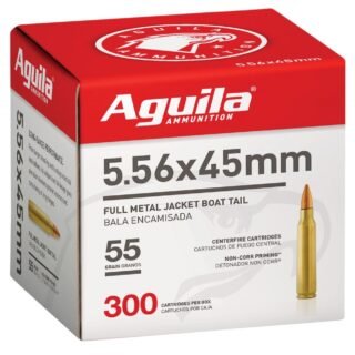 Aguila 5.56x45mm, 55 Grain FMJBT, 300 Rounds 1E556126
