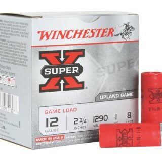 Winchester Super-X Game Load 12 Gauge 2.75" 1 oz. 8 Shot, 25 Rounds XU128