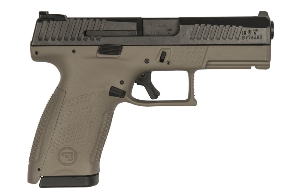 CZ P-10 C FDE 9mm 15rd 4" Pistol, Fixed Night Sights 91532