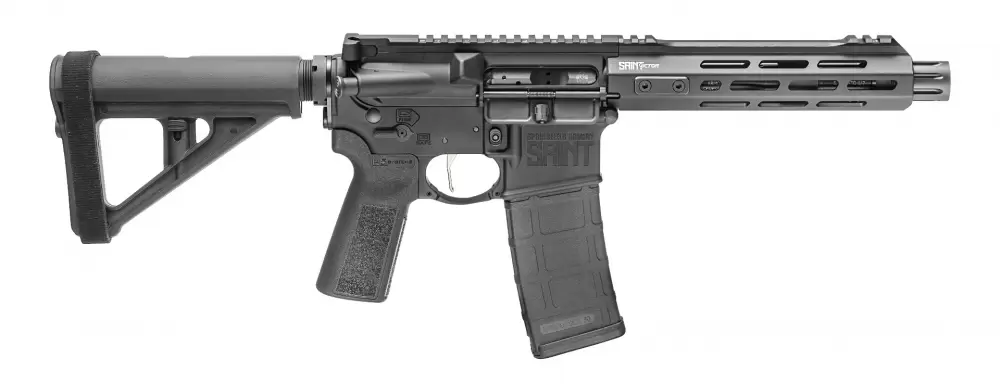 Springfield SAINT Victor .223/5.56 AR-15 Pistol STV975556B-BTR, Magpul BTR Arm Brace 30rd 7.5"