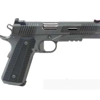 Nighthawk Agent 2 9mm Semi-Auto Pistol G10 Grips Light Rail 5" 10rd Magazine Single Safety Fiber Optic Front Sight Heinie Black Ledge Rear Sight