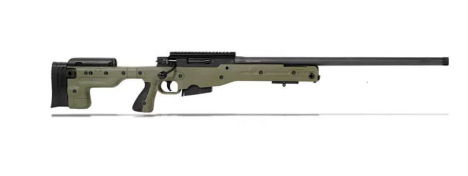 Accuracy International AT 6.5 Creedmoor 24" Threaded Fixed Stock Sage Green Rifle ATR6524FIGR