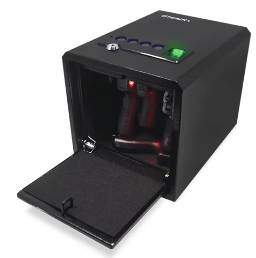 Stealth Tactical - Biometric Handgun Hanger Safe Quick Access Bio Pistol Security Box