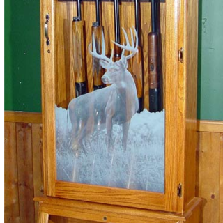Scout 1612 Gun Cabinet - Oak - 12-Gun