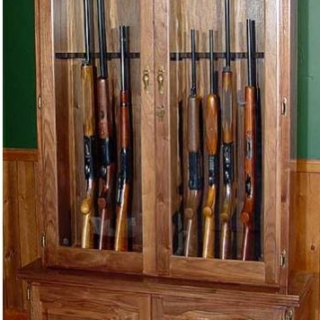 Scout 912 Premium Solid Black Walnut 12-Gun Cabinet