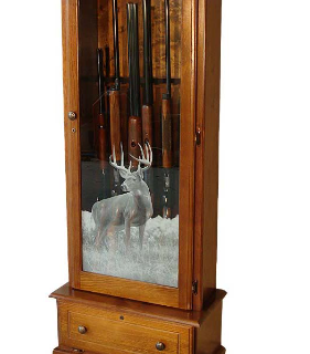 Scout 306 Gun Cabinet - Solid Pine - 6-Gun