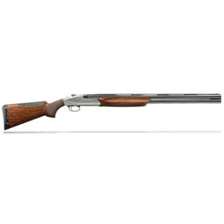 Benelli 828U 12ga 3" 26" Compact AA-Grade Satin Walnut Engraved Nickel Receiver O/U Break Action Shotgun 10709