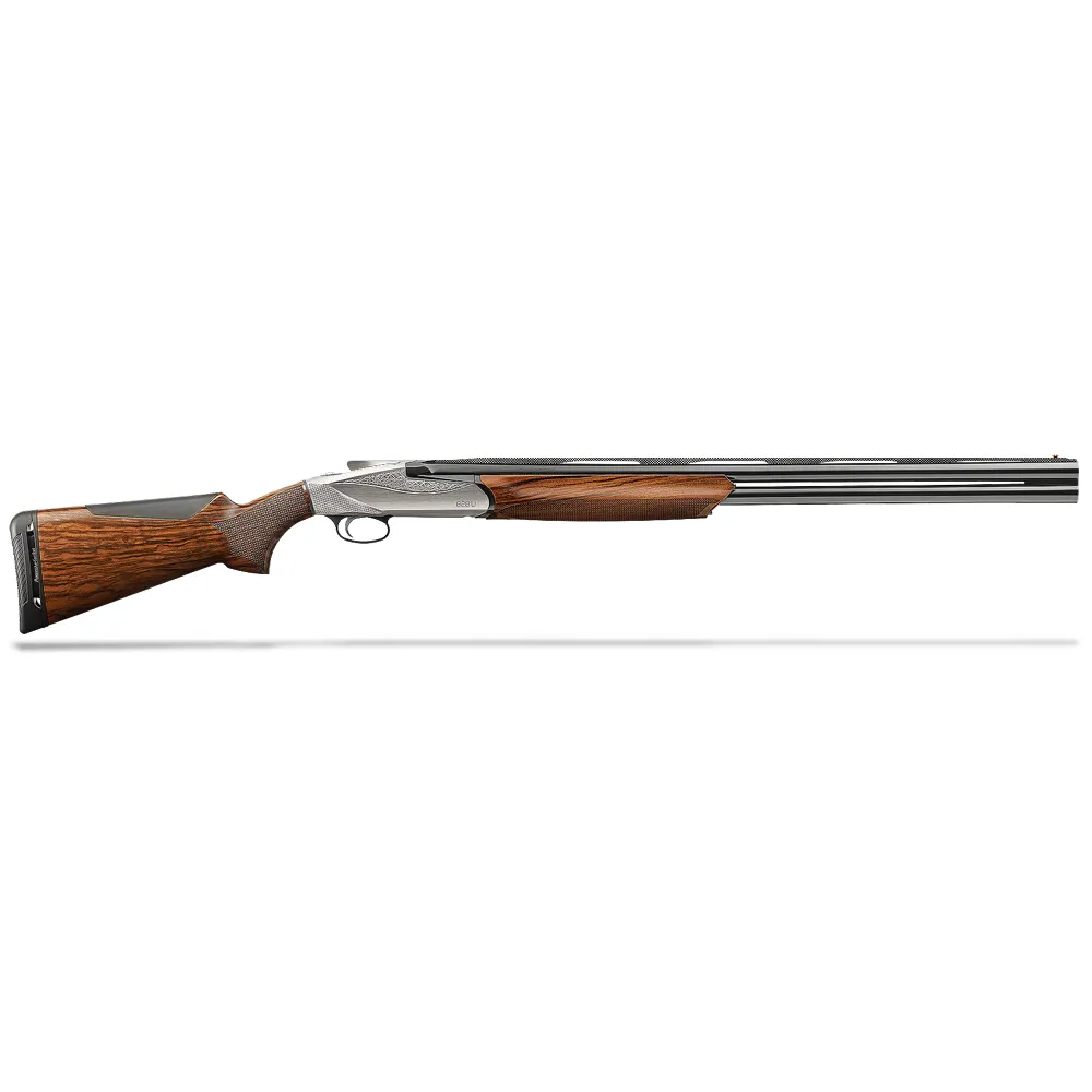 Benelli 828U 12ga 3" 26" Compact AA-Grade Satin Walnut Engraved Nickel Receiver O/U Break Action Shotgun 10709