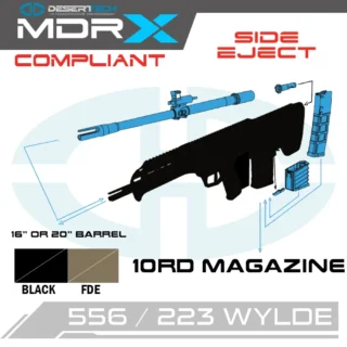 Desert Tech MDRx .223 Wylde Side Ejection California Compliant Rifle Kit